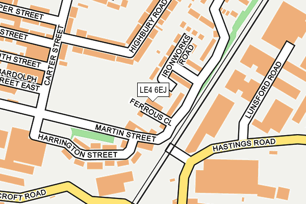 LE4 6EJ map - OS OpenMap – Local (Ordnance Survey) LE4 6EJ map - OS OpenMap – Local (Ordnance Survey)