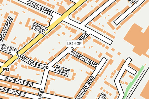 LE4 6GP map - OS OpenMap – Local (Ordnance Survey) LE4 6GP map - OS OpenMap – Local (Ordnance Survey)