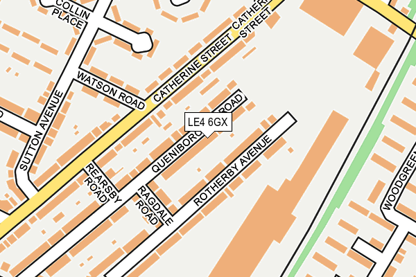LE4 6GX map - OS OpenMap – Local (Ordnance Survey) LE4 6GX map - OS OpenMap – Local (Ordnance Survey)