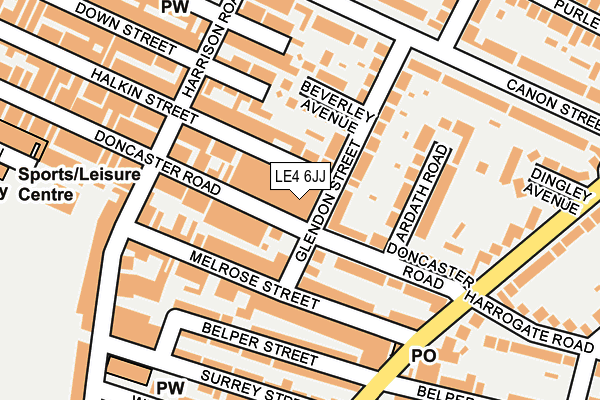LE4 6JJ map - OS OpenMap – Local (Ordnance Survey) LE4 6JJ map - OS OpenMap – Local (Ordnance Survey)