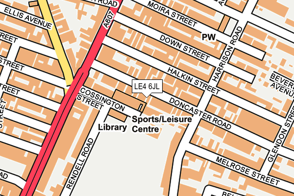 LE4 6JL map - OS OpenMap – Local (Ordnance Survey) LE4 6JL map - OS OpenMap – Local (Ordnance Survey)