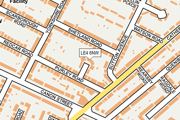LE4 6NW map - OS OpenMap – Local (Ordnance Survey) LE4 6NW map - OS OpenMap – Local (Ordnance Survey)