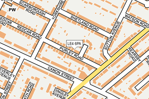 LE4 6PA map - OS OpenMap – Local (Ordnance Survey) LE4 6PA map - OS OpenMap – Local (Ordnance Survey)