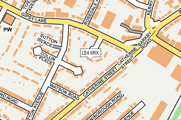 LE4 6RX map - OS OpenMap – Local (Ordnance Survey) LE4 6RX map - OS OpenMap – Local (Ordnance Survey)