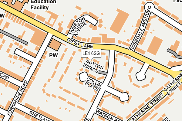LE4 6SG map - OS OpenMap – Local (Ordnance Survey) LE4 6SG map - OS OpenMap – Local (Ordnance Survey)