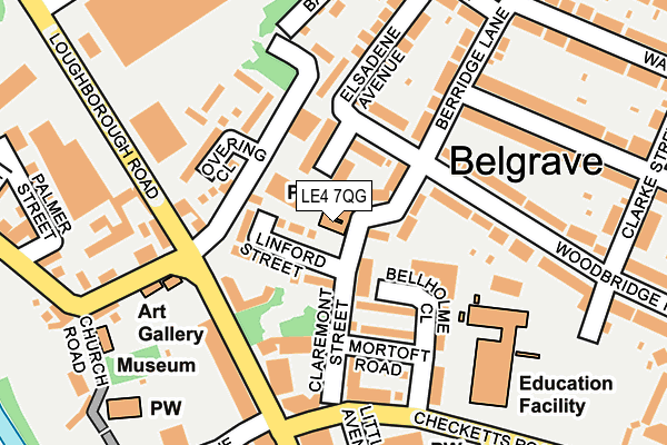 LE4 7QG map - OS OpenMap – Local (Ordnance Survey) LE4 7QG map - OS OpenMap – Local (Ordnance Survey)