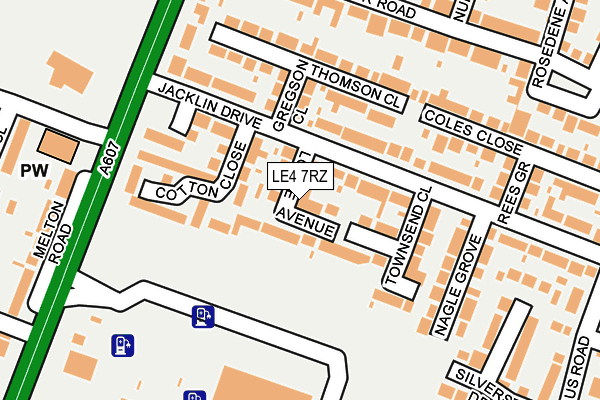 LE4 7RZ map - OS OpenMap – Local (Ordnance Survey) LE4 7RZ map - OS OpenMap – Local (Ordnance Survey)