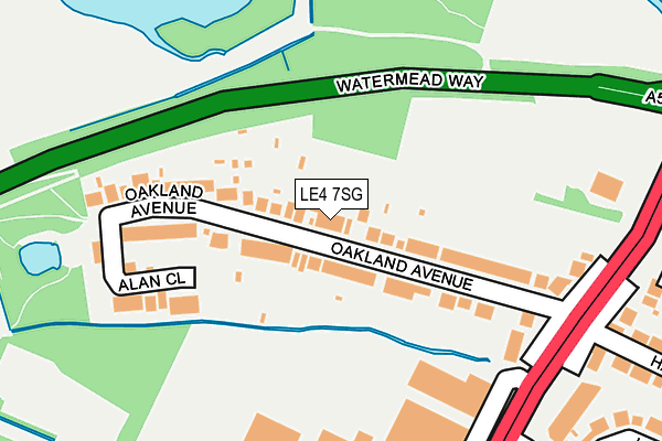 LE4 7SG map - OS OpenMap – Local (Ordnance Survey) LE4 7SG map - OS OpenMap – Local (Ordnance Survey)