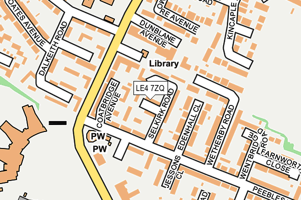 LE4 7ZQ map - OS OpenMap – Local (Ordnance Survey) LE4 7ZQ map - OS OpenMap – Local (Ordnance Survey)