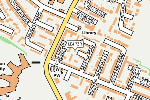 LE4 7ZR map - OS OpenMap – Local (Ordnance Survey) LE4 7ZR map - OS OpenMap – Local (Ordnance Survey)