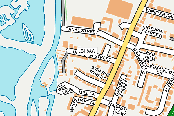 LE4 8AW map - OS OpenMap – Local (Ordnance Survey) LE4 8AW map - OS OpenMap – Local (Ordnance Survey)