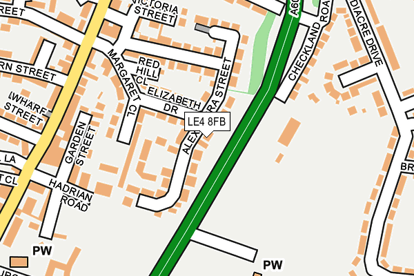 LE4 8FB map - OS OpenMap – Local (Ordnance Survey) LE4 8FB map - OS OpenMap – Local (Ordnance Survey)