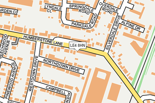 LE4 8HN map - OS OpenMap – Local (Ordnance Survey) LE4 8HN map - OS OpenMap – Local (Ordnance Survey)