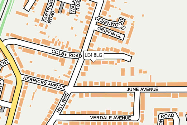 LE4 8LG map - OS OpenMap – Local (Ordnance Survey) LE4 8LG map - OS OpenMap – Local (Ordnance Survey)