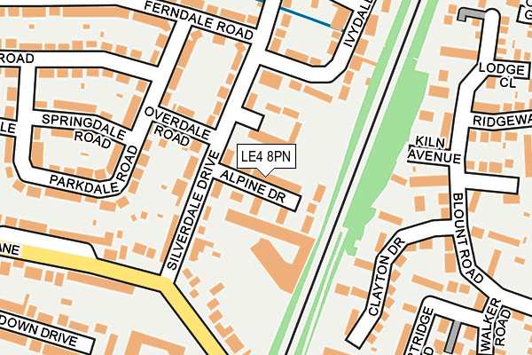 LE4 8PN map - OS OpenMap – Local (Ordnance Survey) LE4 8PN map - OS OpenMap – Local (Ordnance Survey)