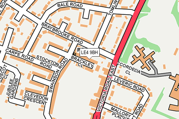 LE4 9BH map - OS OpenMap – Local (Ordnance Survey) LE4 9BH map - OS OpenMap – Local (Ordnance Survey)