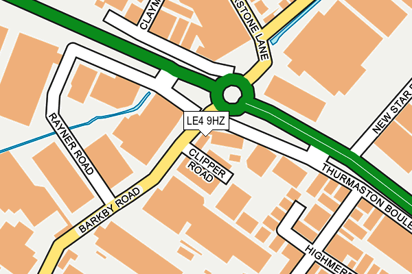 LE4 9HZ map - OS OpenMap – Local (Ordnance Survey) LE4 9HZ map - OS OpenMap – Local (Ordnance Survey)