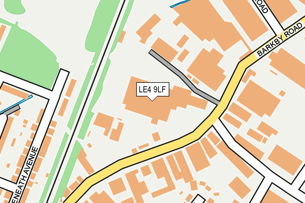 LE4 9LF map - OS OpenMap – Local (Ordnance Survey) LE4 9LF map - OS OpenMap – Local (Ordnance Survey)
