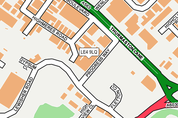 LE4 9LQ map - OS OpenMap – Local (Ordnance Survey) LE4 9LQ map - OS OpenMap – Local (Ordnance Survey)