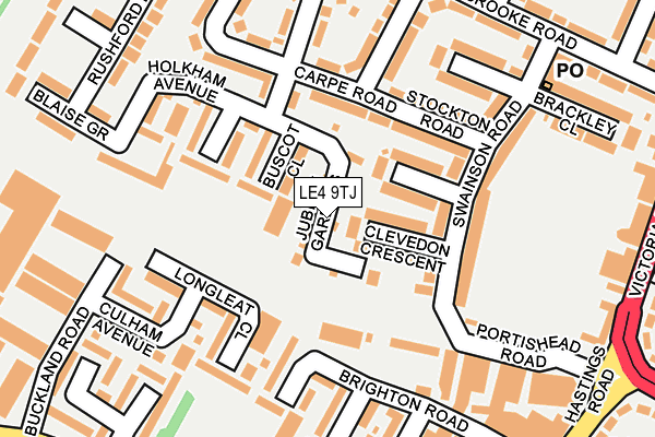 LE4 9TJ map - OS OpenMap – Local (Ordnance Survey) LE4 9TJ map - OS OpenMap – Local (Ordnance Survey)