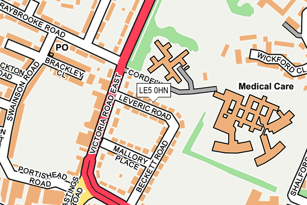 LE5 0HN map - OS OpenMap – Local (Ordnance Survey) LE5 0HN map - OS OpenMap – Local (Ordnance Survey)