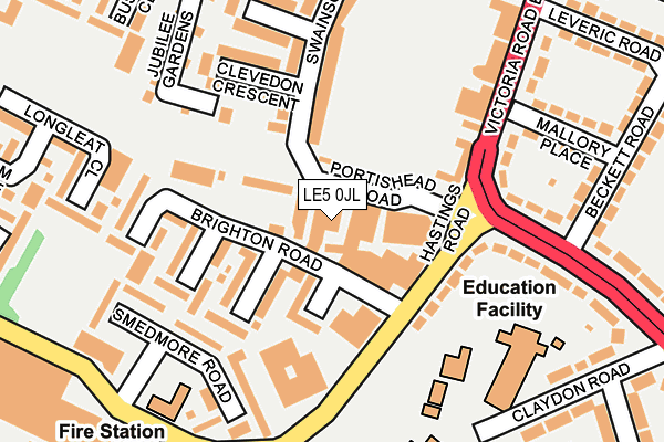 LE5 0JL map - OS OpenMap – Local (Ordnance Survey) LE5 0JL map - OS OpenMap – Local (Ordnance Survey)