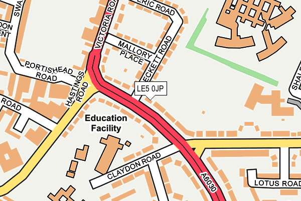 LE5 0JP map - OS OpenMap – Local (Ordnance Survey) LE5 0JP map - OS OpenMap – Local (Ordnance Survey)