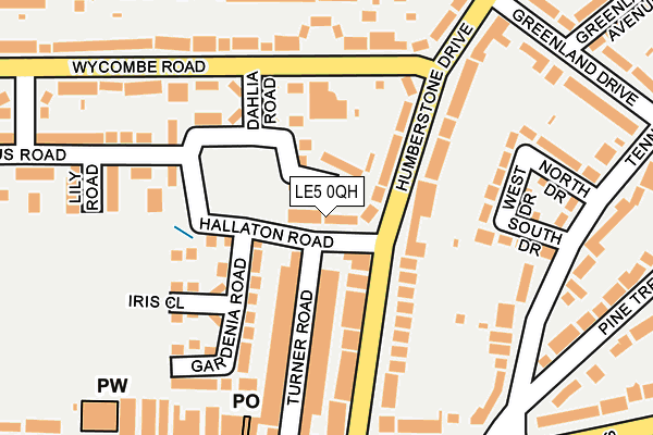 LE5 0QH map - OS OpenMap – Local (Ordnance Survey) LE5 0QH map - OS OpenMap – Local (Ordnance Survey)