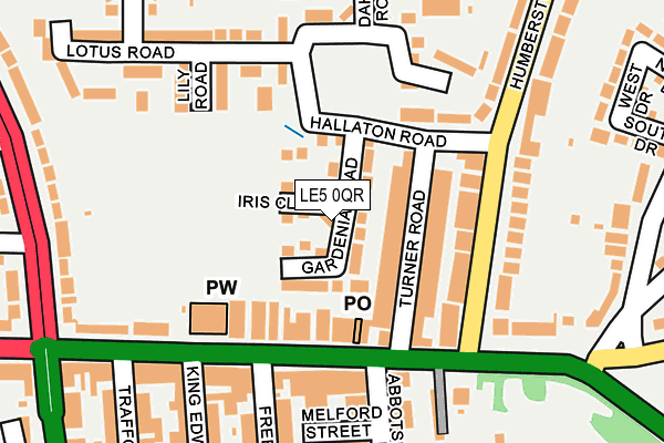 LE5 0QR map - OS OpenMap – Local (Ordnance Survey) LE5 0QR map - OS OpenMap – Local (Ordnance Survey)