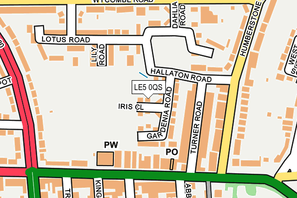 LE5 0QS map - OS OpenMap – Local (Ordnance Survey) LE5 0QS map - OS OpenMap – Local (Ordnance Survey)