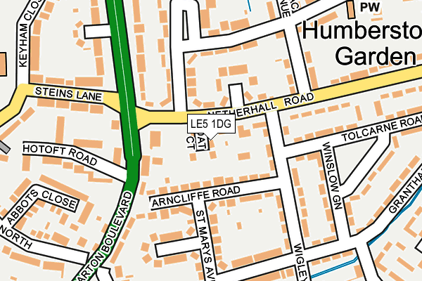 LE5 1DG map - OS OpenMap – Local (Ordnance Survey) LE5 1DG map - OS OpenMap – Local (Ordnance Survey)
