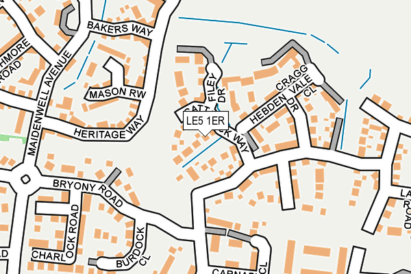 LE5 1ER map - OS OpenMap – Local (Ordnance Survey) LE5 1ER map - OS OpenMap – Local (Ordnance Survey)