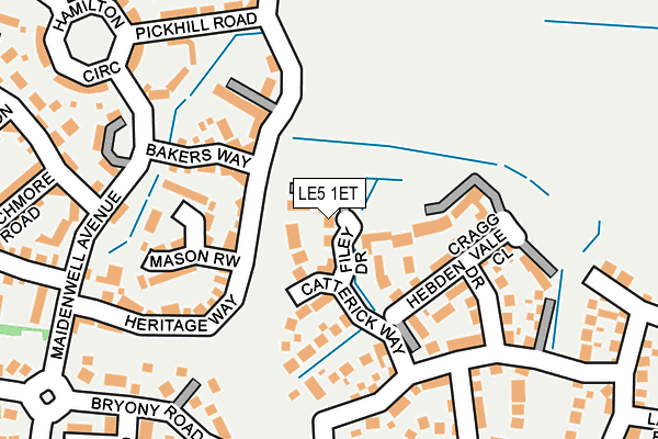 LE5 1ET map - OS OpenMap – Local (Ordnance Survey) LE5 1ET map - OS OpenMap – Local (Ordnance Survey)