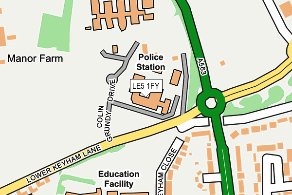 LE5 1FY map - OS OpenMap – Local (Ordnance Survey) LE5 1FY map - OS OpenMap – Local (Ordnance Survey)