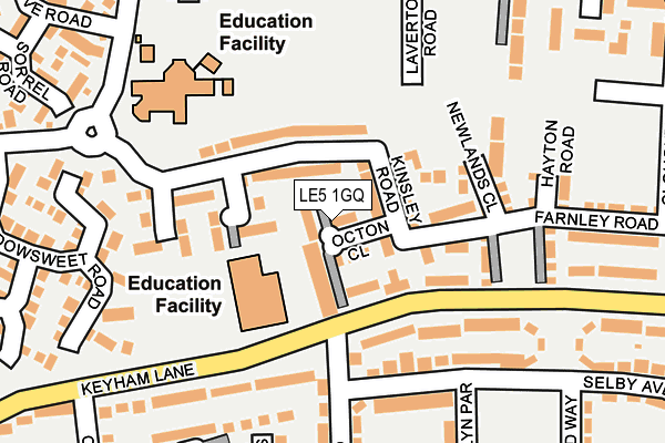 LE5 1GQ map - OS OpenMap – Local (Ordnance Survey) LE5 1GQ map - OS OpenMap – Local (Ordnance Survey)