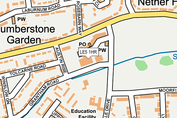 LE5 1HR map - OS OpenMap – Local (Ordnance Survey) LE5 1HR map - OS OpenMap – Local (Ordnance Survey)