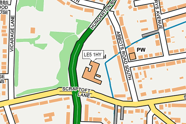 LE5 1HY map - OS OpenMap – Local (Ordnance Survey) LE5 1HY map - OS OpenMap – Local (Ordnance Survey)