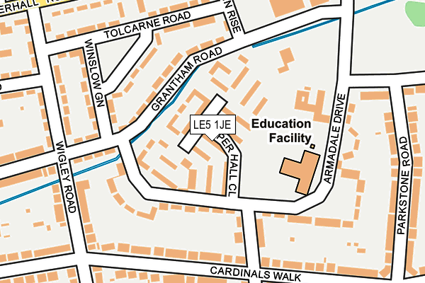 LE5 1JE map - OS OpenMap – Local (Ordnance Survey) LE5 1JE map - OS OpenMap – Local (Ordnance Survey)