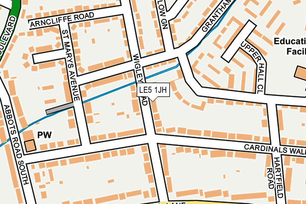LE5 1JH map - OS OpenMap – Local (Ordnance Survey) LE5 1JH map - OS OpenMap – Local (Ordnance Survey)