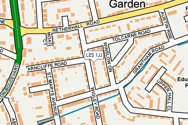 LE5 1JJ map - OS OpenMap – Local (Ordnance Survey) LE5 1JJ map - OS OpenMap – Local (Ordnance Survey)