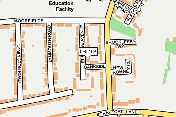 LE5 1LP map - OS OpenMap – Local (Ordnance Survey) LE5 1LP map - OS OpenMap – Local (Ordnance Survey)