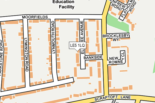 LE5 1LQ map - OS OpenMap – Local (Ordnance Survey) LE5 1LQ map - OS OpenMap – Local (Ordnance Survey)