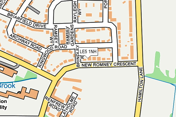 LE5 1NH map - OS OpenMap – Local (Ordnance Survey) LE5 1NH map - OS OpenMap – Local (Ordnance Survey)