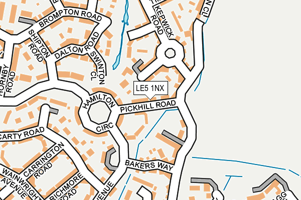 LE5 1NX map - OS OpenMap – Local (Ordnance Survey) LE5 1NX map - OS OpenMap – Local (Ordnance Survey)