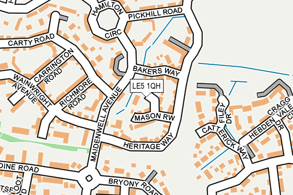 LE5 1QH map - OS OpenMap – Local (Ordnance Survey) LE5 1QH map - OS OpenMap – Local (Ordnance Survey)