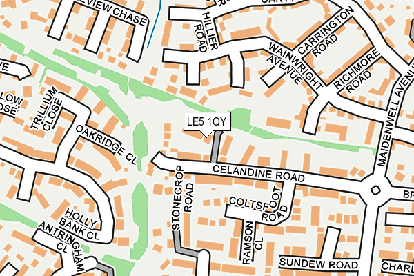 LE5 1QY map - OS OpenMap – Local (Ordnance Survey) LE5 1QY map - OS OpenMap – Local (Ordnance Survey)