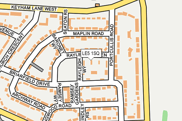 LE5 1SQ map - OS OpenMap – Local (Ordnance Survey) LE5 1SQ map - OS OpenMap – Local (Ordnance Survey)