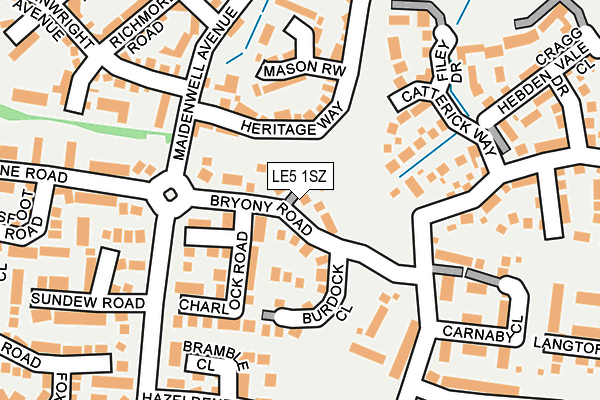LE5 1SZ map - OS OpenMap – Local (Ordnance Survey) LE5 1SZ map - OS OpenMap – Local (Ordnance Survey)
