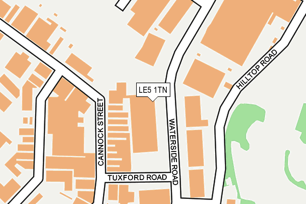 LE5 1TN map - OS OpenMap – Local (Ordnance Survey) LE5 1TN map - OS OpenMap – Local (Ordnance Survey)