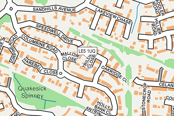 LE5 1UQ map - OS OpenMap – Local (Ordnance Survey) LE5 1UQ map - OS OpenMap – Local (Ordnance Survey)